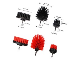 Set Bohrmaschinenbürsten zur Autoreinigung CAR DETAILING DRILL BRUSH 6, 6-teilig