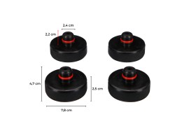 Satz Gummiauflagen für Wagenheber JACK PAD SET 4T für Tesla-Fahrzeuge, Zapfen 24 mm, 4 Stück