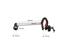 Arm / Rahmenhalter für Fahrradträger an der Anhängerkupplung, lang, Länge 24 cm - Ersatzteil
