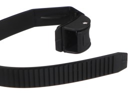 Schnellspannriemen für Fahrradträger an der Anhängerkupplung, Länge 38 cm, schwarz - Ersatzteil