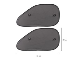 Sonnenschutz mit Saugnäpfen für Seitenscheibe CAR SUNSHADE SET 9, 65 x 38 cm, 2 Stück