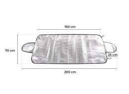 Abdeckung gegen Frost, Schnee und Sonne CAR SNOW COVER 1, 200 x 70 cm