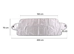 Abdeckung gegen Frost, Schnee und Sonne CAR SNOW COVER 2, 200 x 70 cm