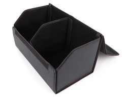 Kofferraum-Organizer CAR COMPACT LEATHER L, 2 Fächer, faltbar, mit Deckel