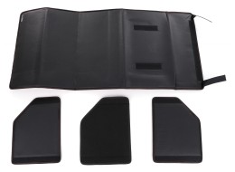 Kofferraum-Organizer CAR COMPACT LEATHER L, 2 Fächer, faltbar, mit Deckel
