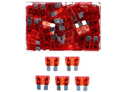 Satz Flachsicherungen fürs Auto MECHANIC FUSE SET 10A, 100 St.