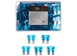 Satz Flachsicherungen fürs Auto MECHANIC FUSE SET 15A, 100 St.