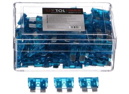 Satz Flachsicherungen fürs Auto MECHANIC FUSE SET 15A, 100 St.