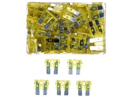 Satz Flachsicherungen fürs Auto MECHANIC FUSE SET 20A, 100 St.