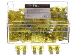 Satz Flachsicherungen fürs Auto MECHANIC FUSE SET 20A, 100 St.