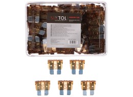 Satz Flachsicherungen für Kraftfahrzeuge MECHANIC FUSE SET 7,5A, 100ks