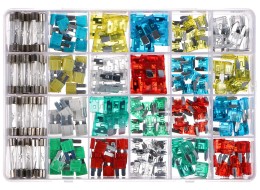 Satz Flach- und Glassicherungen für Kraftfahrzeuge MECHANIC FUSE SET 215