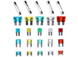 Satz Flach- und Glassicherungen für Kraftfahrzeuge MECHANIC FUSE SET 215