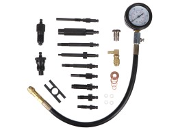 Satz zur Kompressionsprüfung von Dieselmotoren MECHANIC ENGINE TESTER 23, 0-70bar, 23 Stk.