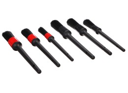 Set präziser Bürsten zur Autoreinigung CAR DETAILING BRUSH 6, 6-teilig