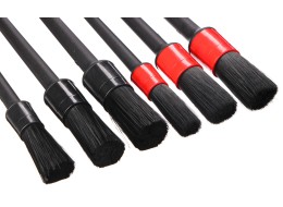 Set präziser Bürsten zur Autoreinigung CAR DETAILING BRUSH 6, 6-teilig