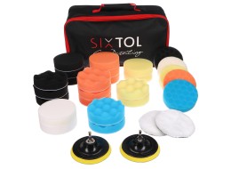 Satz Polierpads/-schwämmchen mit Halter zum Autoreinigen CAR DETAILING PAD 30, 30 Stück