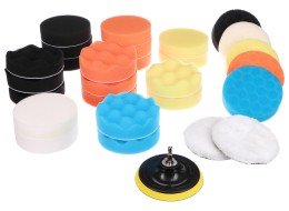 Satz Polierpads/-schwämmchen mit Halter zum Autoreinigen CAR DETAILING PAD 30, 30 Stück