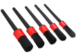 Set weicher Präzisionsbürsten zur Autoreinigung CAR DETAILING BRUSH 5 SOFT, 5 Stück