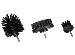 Bürstenset für Bohrmaschine zur Autoreinigung CAR DETAILING DRILL BRUSH 3 HARD, 3 Stück