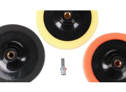 Set Polierpads/-schwämme mit Bohrmaschinenaufnahme für Autoreinigung CAR DETAILING PAD 3, 3 Stück