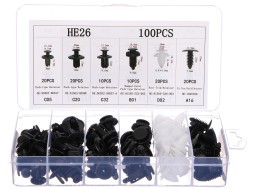Satz von Klammern, Befestigungen und Bolzen für Fahrzeugverkleidung MECHNIC TRIM CLIP SET 100