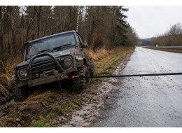 Bergungsseil CAR RECOVERY 3, Länge 9 m, Tragfähigkeit 13 t