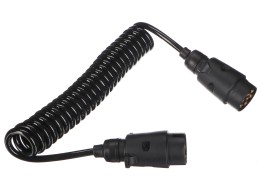 Spiralförmiges Verbindungskabel für Anhängerstecker TRAILER CABLE 3, 7-7polig, 3 m