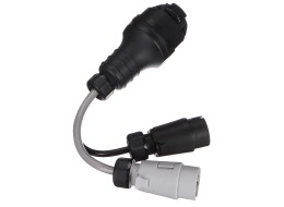Kabeladapter für Anhängersteckdose TRAILER CABLE 5, von 13-polig auf 7-polig N+S, 35 cm