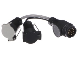 Kabeladapter Stecker der Anhängevorrichtung TRAILER CABLE 6, von 13-polig auf 7-polig N+S, 35 cm