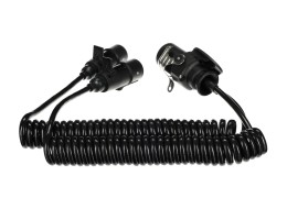Spiraladapter 15-polig auf 2×7-polige Stecker (S+N) TRAILER CABLE 9, 24V, 3,5m