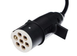 Spiralkabel 7-polig Typ S TRAILER CABLE 10, Kunststoffstecker, 24V, 3,5 m