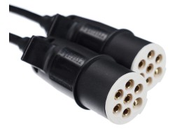 Spiralkabel 7-polig Typ S TRAILER CABLE 10, Kunststoffstecker, 24V, 3,5 m