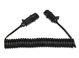 Spiralkabel 7-polig Typ S TRAILER CABLE 10, Kunststoffstecker, 24V, 3,5 m