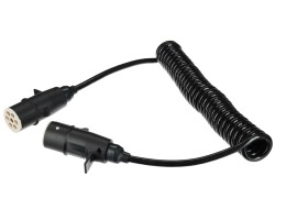 Spiralkabel 7-polig Typ S TRAILER CABLE 10, Kunststoffstecker, 24V, 3,5 m