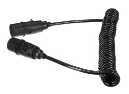 Spiralkabel 7-polig Typ N TRAILER CABLE 11, Kunststoffstecker, 24V, 3,5 m