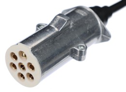 Spiralkabel 7-polig Typ S TRAILER CABLE 12, Metallstecker, 24V, 3,5 m