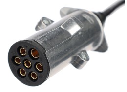 Spiralkabel 7-polig Typ N TRAILER CABLE 13, Metallstecker, 24V, 3,5m