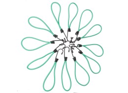 Set von Spanngummis mit Metallhaken CARGO CORD SET 1, 21 cm, 12 Stk