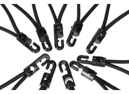 Set von Spanngummis mit Kunststoffhaken CARGO CORD SET 2, 20 cm, 10 Stk