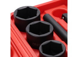 Steckschlüssel-Satz mit Ratsche MECHANIC WRENCH SET 2, Heavy-Duty, 21 St.