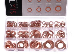 Satz aus Kupferdichtringen MECHANIC RING SET 2, M5–M20, 300 Stück