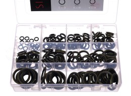 Satz Dichtungsringe aus NBR und Stahl MECHANIC RING SET 3, M6–M24, 180 Stück