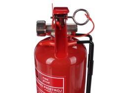 Pulverfeuerlöscher FIRE STOP 1 kg, ABC, Vollmetall, inklusive Metallhalter