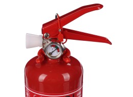 Pulverfeuerlöscher FIRE STOP 1 kg, ABC, Vollmetall, inklusive Metallhalter