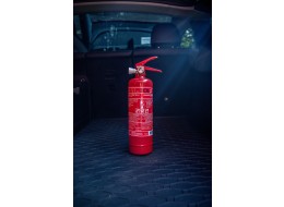 Pulverfeuerlöscher FIRE STOP 1 kg, ABC, Vollmetall, inklusive Metallhalter