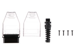 OBD-II-Stecker mit 16 Pins zur Montage eines eigenen Kabels MECHANIC CABLE 30, transparent