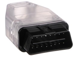 OBD-II-Stecker mit 16 Pins zur Montage eines eigenen Kabels MECHANIC CABLE 30, transparent