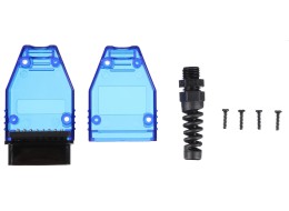 OBD-II-Stecker mit 16 Pins zur Montage eines eigenen Kabels MECHANIC CABLE 31, blau