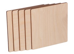 Holzplättchen CREATIVE WOOD SET 5, 10 x 10 cm